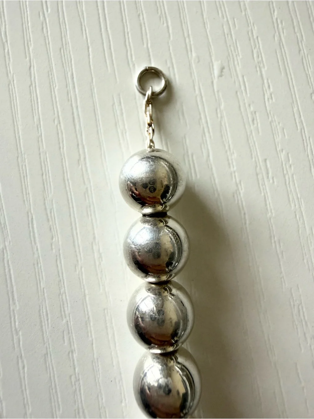 Tiffany & Co. Sterling Silver Bead Bracelet | Classic Ball Bracelet - Picture 5 of 6